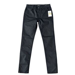LUCKY BRAND kids girls Black Coated Jeans ZOE SKINNY size 14 NWT